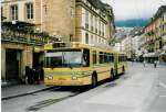 (047'311) - TN Neuchtel - Nr. 166 - FBW/Hess Gelenktrolleybus am 16. Juni 2001 in Neuchtel, Place Pury