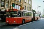 (050'301) - TN Neuchtel - Nr. 159 - FBW/Hess Gelenktrolleybus (ex Nr. 59) am 17. Oktober 2001 in Neuchtel, Place Pury