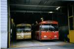 (074'211) - TN Neuchtel - Nr. 151 (ex Nr. 51) + Nr. 154 (ex Nr. 54) - FBW/Hess Gelenktrolleybusse am 16. Januar 2005 in Marin, Dpt