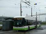 (256'186) - transN, La Chaux-de-Fonds - Nr. 150 - Hess/Hess Gelenktrolleybus (ex TN Neuchtel Nr. 150) am 19. Oktober 2023 beim Bahnhof Marin-pagnier