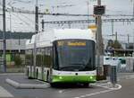 Hess/865140/267614---transn-la-chaux-de-fonds-- (267'614) - transN, La Chaux-de-Fonds - Nr. 165/NE 209'165 - Hess/Hess Gelenktrolleybus am 1. Oktober 2024 beim Bahnhof Marin-pagnier