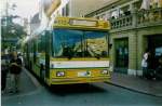 (019'930) - TN Neuchtel - Nr. 115 - NAW/Hess Gelenktrolleybus am 7. Oktober 1997 in Neuchtel, Place Pury