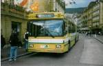 (020'004) - TN Neuchtel - Nr. 108 - NAW/Hess Gelenktrolleybus am 7. Oktober 1997 in Neuchtel, Place Pury