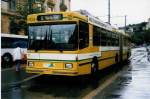 NAW/218326/033222---tn-neuchtel---nr (033'222) - TN Neuchtel - Nr. 104 - NAW/Hess Gelenktrolleybus am 6. Juli 1999 in Neuchtel, Place Pury