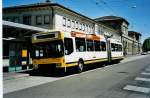 (041'318) - VBSH Schaffhausen - Nr. 114 - NAW/Hess Gelenktrolleybus am 19. Juni 2000 beim Bahnhof Schaffhausen
