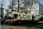(059'336) - VBSG St. Gallen - Nr. 153 - NAW/Hess Gelenktrolleybus am 29. Mrz 2003 in St. Gallen, Poststrasse