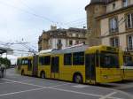 (164'791) - transN, La Chaux-de-Fonds - Nr. 118 - NAW/Hess Gelenktrolleybus (ex TN Neuchtel Nr. 118) am 15. September 2015 in Neuchtel, Place Pury