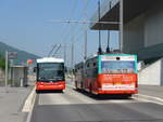 NAW/614109/192888---vb-biel---nr (192'888) - VB Biel - Nr. 59 - Hess/Hess + Nr. 84 - NAW/Hess Gelenktrolleybusse am 6. Mai 2018 in Biel, Stadien
