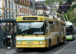 (249'591) - transN, La Chaux-de-Fonds - Nr. 114 - NAW/Hess Gelenktrolleybus (ex TN Neuchtel Nr. 114) am 5. Mai 2023 in Neuchtel, Place Pury