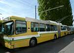 (249'615) - transN, La Chaux-de-Fonds - Nr. 105 - NAW/Hess Gelenktrolleybus (ex TN Neuchtel Nr. 105) am 5. Mai 2023 in Neuchtel, Dpt
