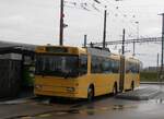 (257'547) - transN, La Chaux-de-Fonds - Nr. 118 - NAW/Hess Gelenktrolleybus (ex TN Neuchtel Nr. 118) am 11. Dezember 2023 beim Bahnhof Marin-pagnier
