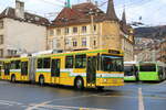 transN, La Chaux-de-Fonds - Nr. 119 - NAW/Hess Gelenktrolleybus (ex TN Neuchtel Nr. 119) am 14. Dezember 2023 in Neuchtel, Place Pury (Aufnahme: Martin Beyer)