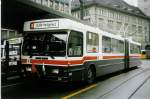 (027'001) - VBSG St. Gallen - Nr. 104 - Saurer/Hess Gelenktrolleybus am 8. Oktober 1998 beim Bahnhof St. Gallen