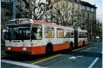 (058'319) - TPG Genve - Nr. 651 - Saurer/Hess Gelenktrolleybus am 1. Januar 2003 in Genve, 22-Cantons
