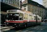 (059'332) - VBSG St. Gallen - Nr. 106 - Saurer/Hess Gelenktrolleybus am 29. Mrz 2003 beim Bahnhof St. Gallen