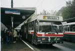 (071'920) - VBSG St. Gallen - Nr. 103 - Saurer/Hess Gelenktrolleybus am 11. Oktober 2004 beim Bahnhof St. Gallen