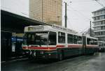 (071'932) - VBSG St. Gallen - Nr. 106 - Saurer/Hess Gelenktrolleybus am 11. Oktober 2004 beim Bahnhof St. Gallen