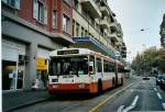 (093'002) - TL Lausanne - Nr. 881 - Saurer/Hess Gelenktrolleybus (ex TPG Genve Nr. 661) am 17. Mrz 2007 in Lausanne, Tunnel