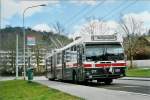 (105'925) - VBSG St. Gallen - Nr. 111 - Saurer/Hess Gelenktrolleybus am 29. Mrz 2008 in St. Gallen, Schlssli