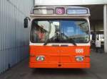 (138'194) - TPG Genve - Nr. 666 - Saurer/Hess Gelenktrolleybus am 9. Mrz 2012 in Genve, Palexpo