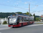 (197'196) - OBUS Salzburg - Nr. 342/S 401 SM - Solaris Gelenktrolleybus am 13. September 2018 in Mayrwies, Daxluegstrasse 