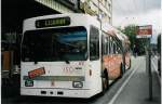 (027'414) - VB Biel - Nr. 62 - Volvo/R&J Gelenktrolleybus am 12. Oktober 1998 beim Bahnhof Biel