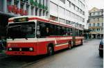 (034'030) - VB Biel - Nr. 67 - Volvo/R&J Gelenktrolleybus am 10. Juli 1999 in Biel, Nidaugasse