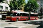 (042'211) - VB Biel - Nr. 66 - Volvo/R&J Gelenktrolleybus am 20. Juli 2000 in Biel, Mhlebrcke