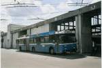 (067'924) - VBL Luzern - Nr. 171 - Volvo/Hess Gelenktrolleybus am 23. Mai 2004 in Luzern, Depot