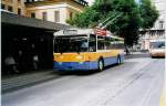 (033'410) - TC La Chaux-de-Fonds - Nr. 108 - FBW/Hess-Haag Trolleybus am 6. Juli 1999 beim Bahnhof La Chaux-de-Fonds