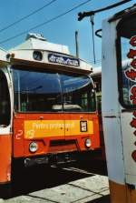 (116'913) - Tursib, Sibiu - Nr. 219 - FBW/Eggli Trolleybus (ex TL Lausanne) am 27. Mai 2009 in Sibiu, Depot (Teilaufnahme)