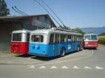 (141'282) - ACT Lugano (TVS) - Nr. 101 - FBW/R&J Trolleybus (ex Nr. 1) am 19. August 2012 in Yvonand, Halle TVS