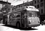 (MD409) - Aus dem Archiv: ACT Lugano - Nr. 113 - FBW/Lepori Trolleybus um 1965 in Lugano