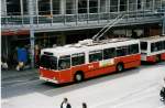 NAW/218738/033634---tl-lausanne---nr (033'634) - TL Lausanne - Nr. 777 - NAW/Lauber Trolleybus am 7. Juli 1999 in Lausanne, Place Riponne