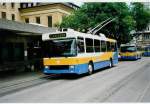(035'214) - TC La Chaux-de-Fonds - Nr. 113 - NAW/Hess Trolleybus am 8. August 1999 beim Bahnhof La Chaux-de-Fonds