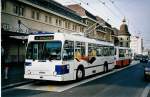 (052'233) - TL Lausanne - Nr. 774 - NAW/Lauber Trolleybus am 17. Mrz 2002 beim Bahnhof Lausanne