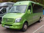 Mercedes Super Sprinter von Leutert aus Deutschland im Stadthafen Sassnitz.