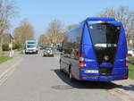 Heckpartie des Mercedes Benz Sprinter 519 CDI KLASSEN BUSINESS BUS der Sylter Verkehrsgesellschaft am 20.