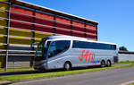 MAN Irizar von Sato Tours aus Spanien in Krems unterwegs.