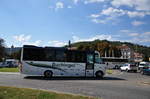 Midi Bus Mercedes O 818 von Buchinger Reisen aus sterreich in Krems gesehen.