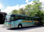 MERCEDES BENZ O 404 von SCHREINER Reisen / sterreich am 21.5.2013 in Krems an der Donau.