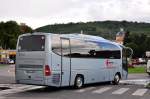 Mercedes Benz Tourino aus Ungarn am 16.August 2014 in Krems gesehen.