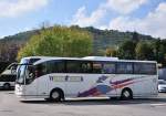 Mercedes Benz Tourismo von Thiele aus der BRD am 22.August 2014 in Krems gesehen.