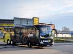 Mercedes Benz Tourismo von Hauser reisen aus der bRD am 6.4.2015 in Krems.