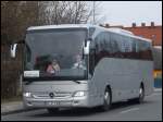 Mercedes Tourismo von Skan-Tours aus Deutschland in Sassnitz.