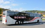 Mercedes Tourismo von Schiwy Reisen aus der BRD in Krems gesehen.