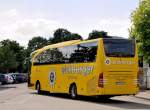 MERCEDES BENZ TRAVEGO von EICHBERGER Reisen / BRD im Juli 2013 in Krems unterwegs.