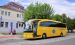 Mercedes Benz Travego von Eichberger aus Deutschland am 12.Juli 2014 in Krems gesehen.