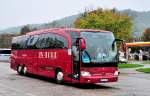 Mercedes Benz Travego von JV-Tour aus der CZ am 11.9.2014 in Krems gesehen.