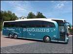 Mercedes Travego von Schörnig aus Deutschland im Stadthafen Sassnitz.